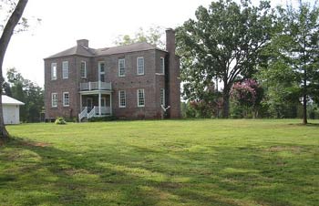 Oaks Plantation - Rear View - Fairfield County, South Carolina SC